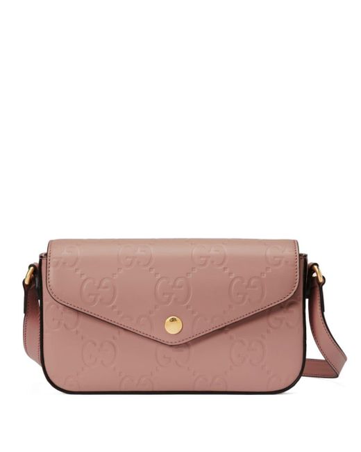 Gucci Pink Gg Leather Mini Bag