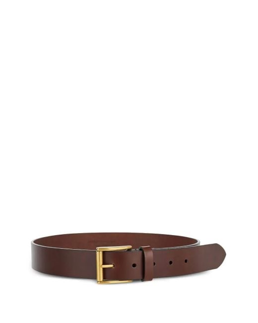 Saint Laurent Leren Gespriem in het Brown