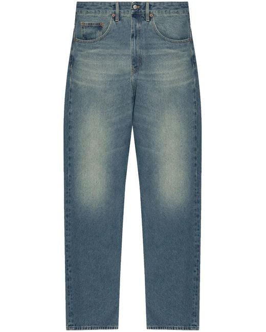 MM6 by Maison Margiela Blue Wide-Leg Denim Jeans for men