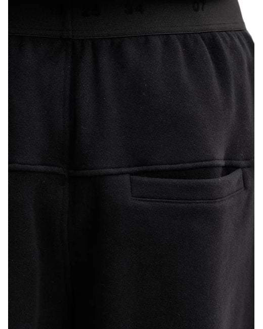 HELIOT EMIL Black Elasticated-Waistband Shorts for men