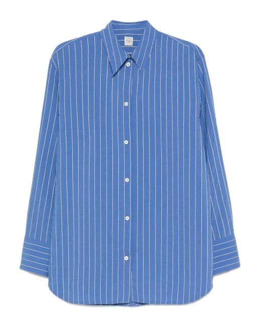 Totême  Blue Striped Shirt