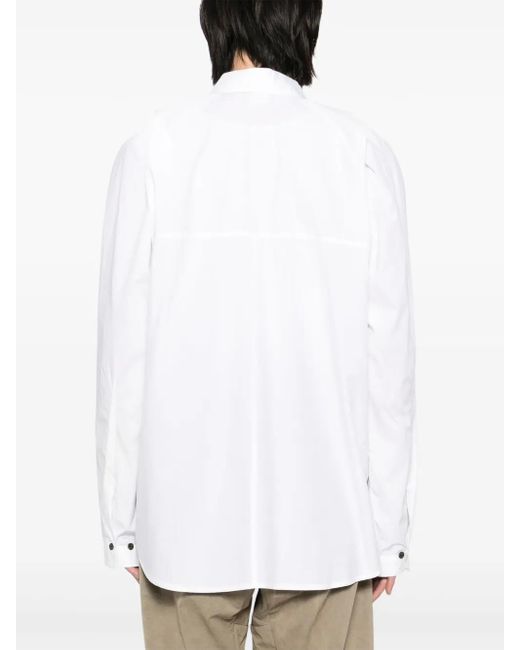 Jan Jan Van Essche White Poplin Shirt for men
