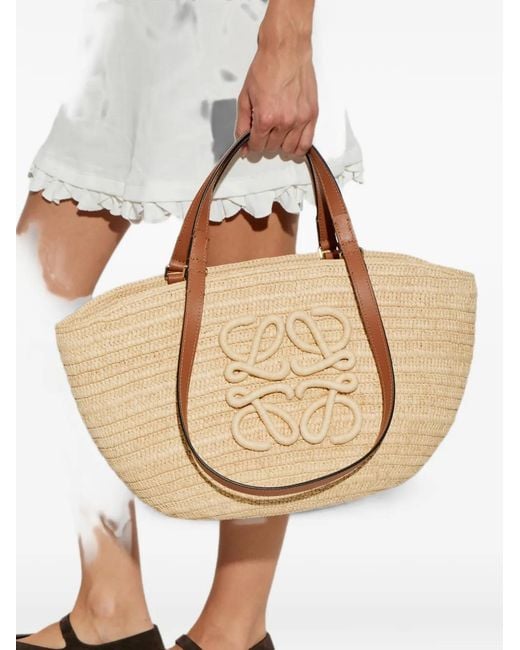 Loewe Natural Eclipse Raffia Tote Bag