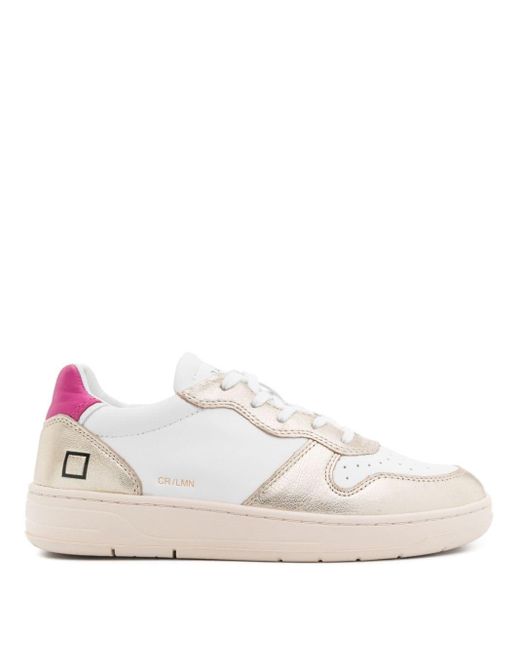 Date White Court Leather Sneakers