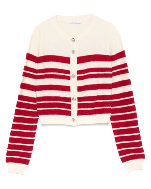 Patrizia Pepe ストライプ カーディガン Red