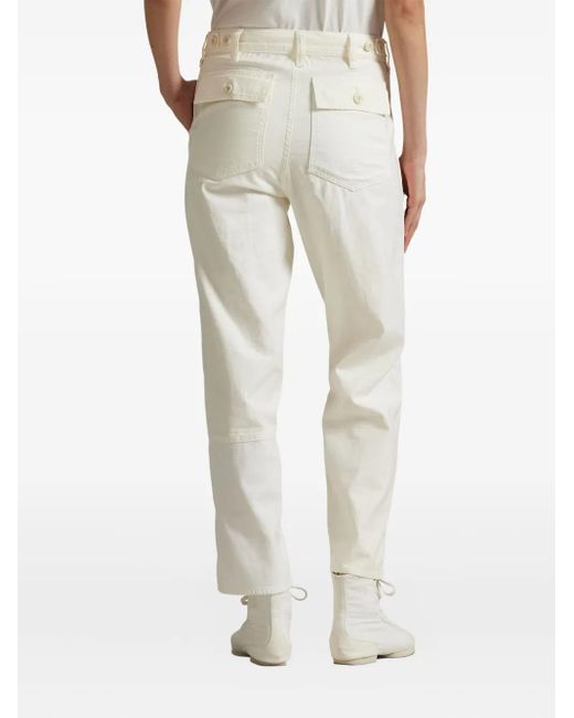 Polo Ralph Lauren White Utility-Hose Mit Einsätzen