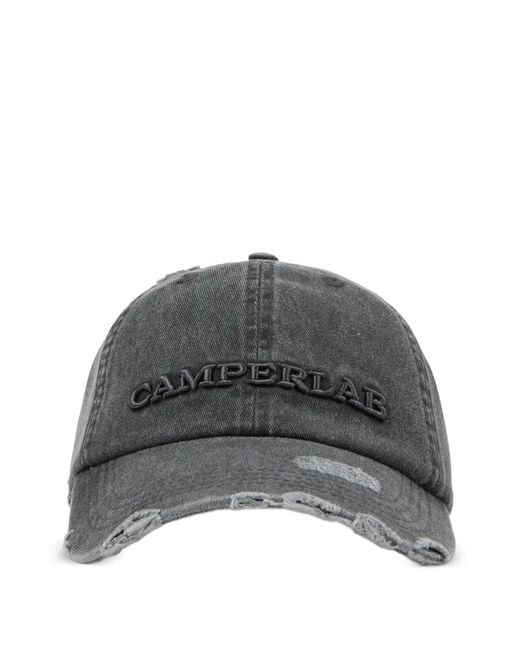 CAMPERLAB Gray Distressed Cap