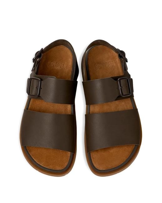 Camper Brown Lluc Buckled-Strap Sandals for men