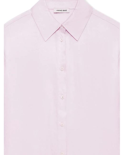 Anine Bing Pink Bridget Shirt