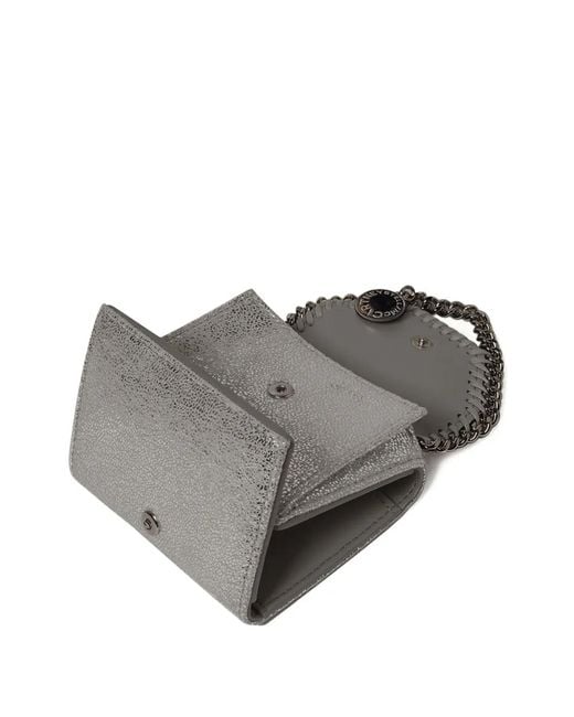 Stella McCartney Gray Falabella Tri-Fold Wallet