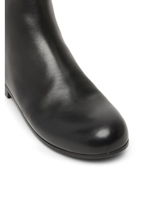 Marsèll Black Capozucca Leather Ankle Boots for men