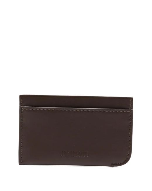 Jacquemus Brown Logo-Debossed Cardholder for men