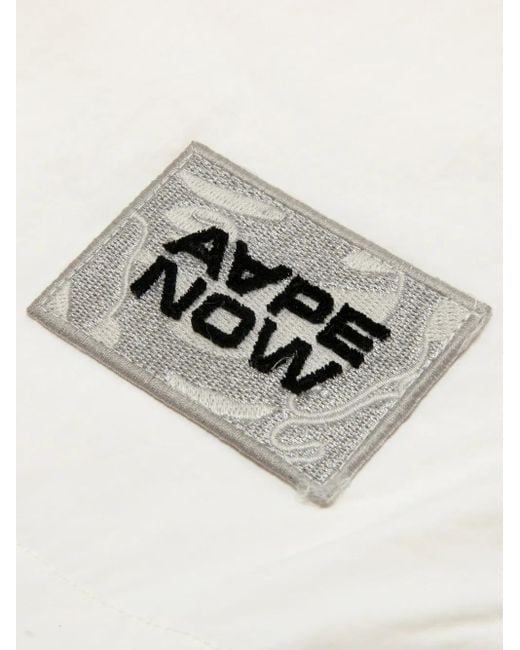Giacca Leggera Con Cappuccio di Aape By A Bathing Ape in White da Uomo