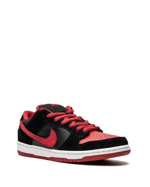 Nike Red Dunk Low Pro Sb "Jpack" Sneakers
