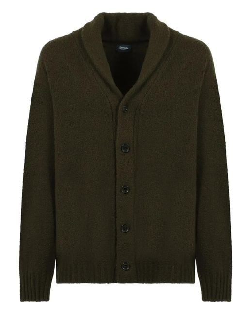 メンズ Drumohr ショールカラー カーディガン Green
