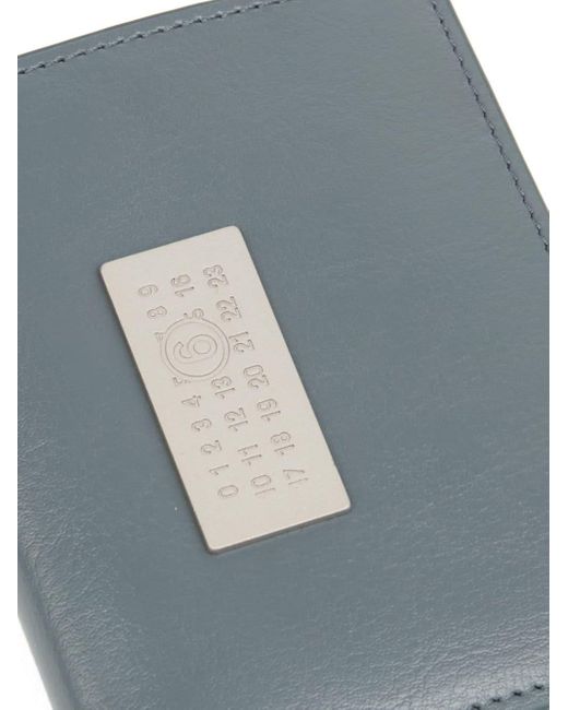 MM6 by Maison Martin Margiela Blue Numeric Leather Cardholder