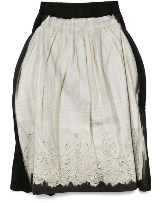 IA London Natural Graphic-Print Skirt
