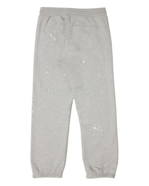 DOMREBEL Gray Staff Paint-Splatter Sweatpants for men