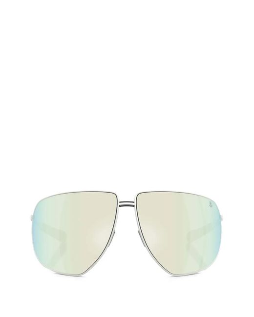 Moncler White Atlas Oversized-Frame Sunglasses