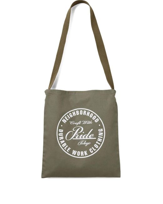 Neighborhood Handtasche Mit Logo-Print in White für Herren