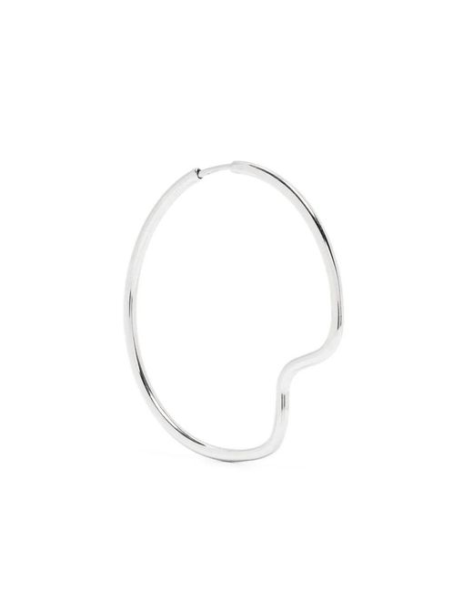 Maria Black White Copenhagen 35 Sculpted Hoop Earring