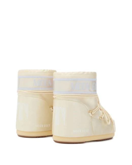 Moon Boot White "Icon" Low Pearly Boot