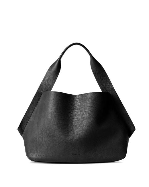 Shinola Black Runwell Leather Shoulder Bag
