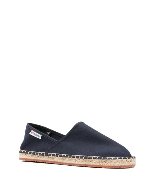 Superga Blue 3009 Round-Toe Espadrilles