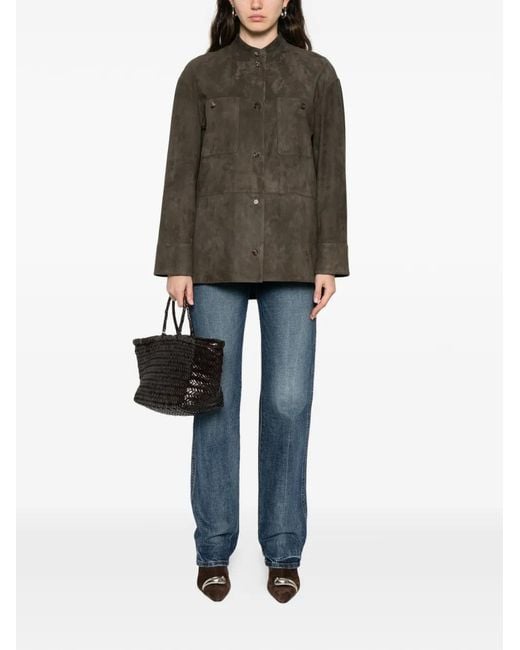 Max Mara Brown Buttoned Pocket Jacket