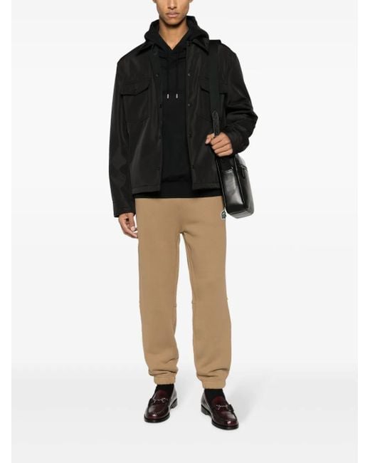 Lacoste Natural Logo-Patch Cotton Track Pants