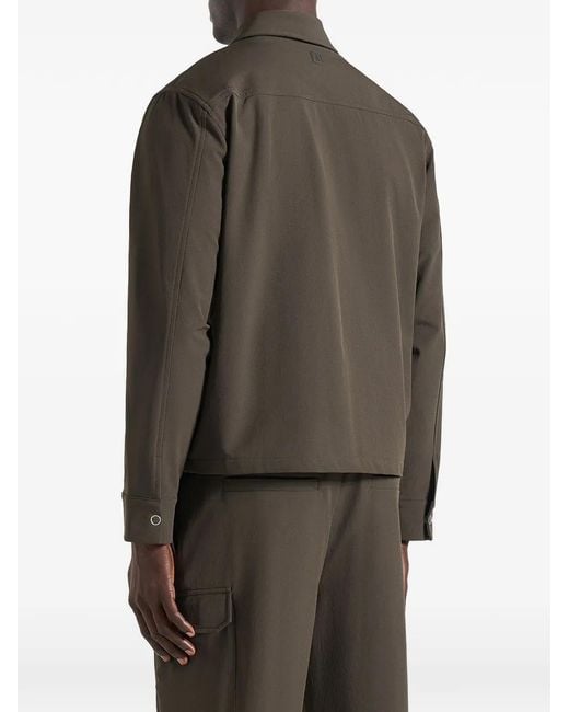 Manière De Voir Brown Milo Cargo Shirt Jacket for men