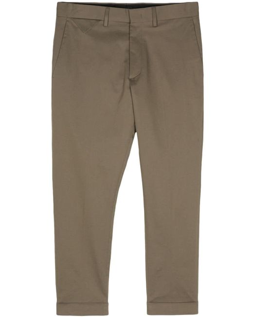Low Brand Natural Cropped Chino Trousers for men