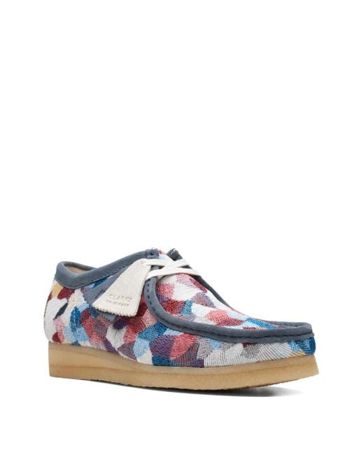 Clarks Blue Wallabee Boots for men