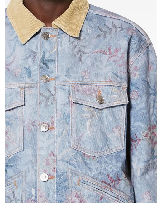 Isabel Marant Blue Cotton Jacket for men