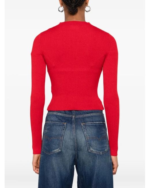 DIESEL Red Olina Wool Sweater