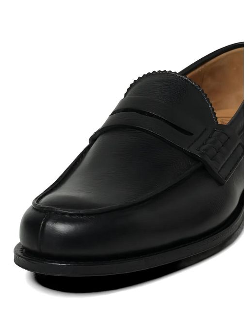 Church's Black Serrated-Tongue Penny Loafers for men
