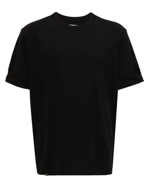 C2H4 T-Shirt mit kurzen Ärmeln in Black für Herren