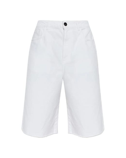 Rohe White Frayed Shorts