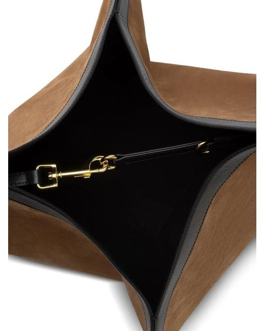 Yuzefi Brown Leather Tote Bag
