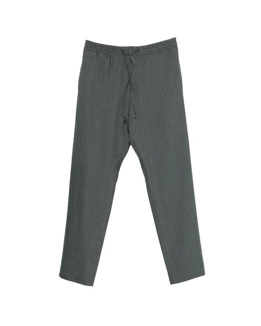 Canali Gray Pantalon À Taille Élastiquée for men