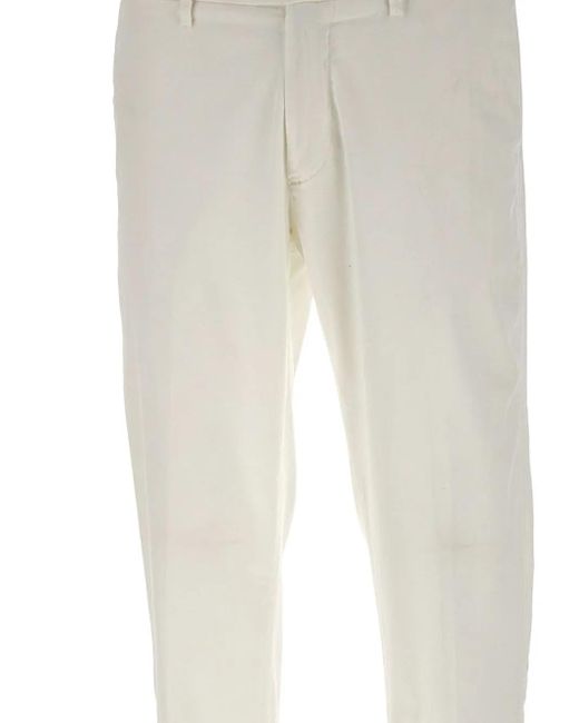Re-hash White Stretch-Cotton Chinos for men