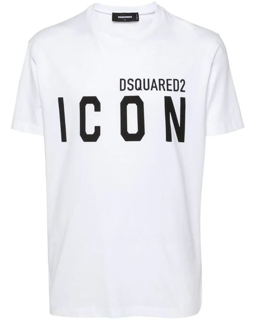 DSquared² White Icon T-Shirt for men