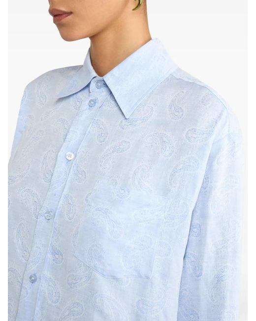 Etro Blue Regular Shirt