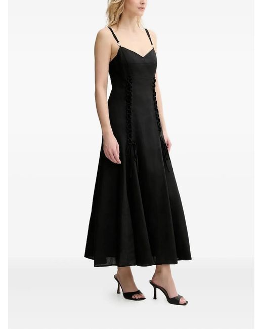 Twinset Black Lacing Maxi Dress