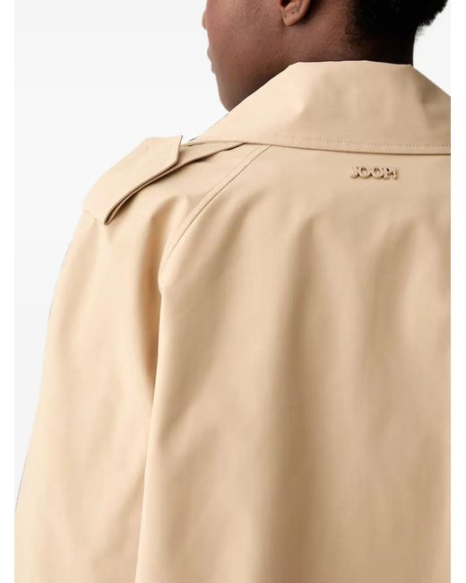 Joop! Blue Double-Breasted Trench Coat