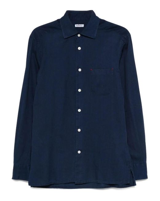 Kiton Langärmeliges Hemd in Blue für Herren