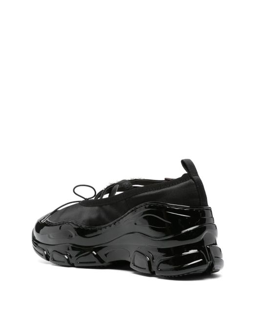 Simone Rocha Black Beaded Tracker Sneakers