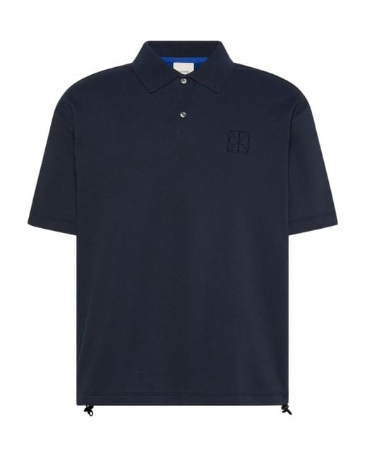 Calvin Klein Blue Logo Polo Shirt for men