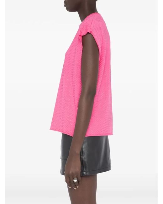 Zadig & Voltaire Pink Cloe Tank Top