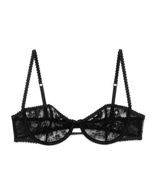 Kiki de Montparnasse Black Jardin D'Oeillet Balconette